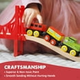 thumbnail image 7 of 110PCS Wooden Train Set for Kids Ages 3-, Compatible with Major Brands, Fun Railway Playset, 7 of 7