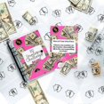 thumbnail image 3 of Libro de ahorro de dinero Yashi organizador de presupuesto versátil 100 sobres color rosa, 3 of 5