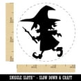 thumbnail image 2 of Mischievous Little Witch Wand Halloween Self-Inking Rubber Stamp Ink Stamper - Orange Ink - Small 3/4 Inch, 2 of 7