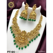 FIRST RAY MART Beautiful Necklace Set / Indian Women Jewellery/ Gold Plated Fashion Jewelry/Designer Pearl Necklace / Wedding Wear Bridal Gift