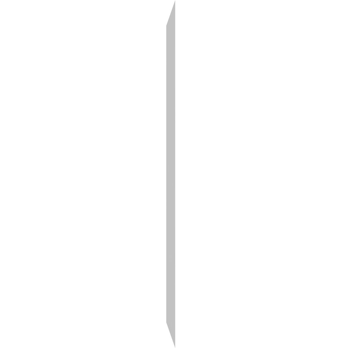 18"W x 26"H Rectangle Surface Mount PVC Gable Vent: Non-Functional, w/ 3-1/2"W x 1"P Standard Frame