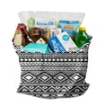 thumbnail image 2 of Rustic Style Nordic Stripes Fabric Grocery Bag - Machine Washable Eco-Friendly Foldable Shopping Tote, 2 of 5