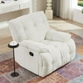 thumbnail image 5 of Upholstered Swivel Glider Chair with Armrests, 360 Degree Swivel Chair Padded Seat Modern Swivel Chair, 5 of 7
