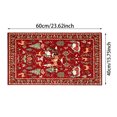 thumbnail image 2 of Christmas Door Mat, Nonâ Velvet Welcome Rug, Santa Reindeer Printed Floor Mat for Entryway Indoor Holiday Home Decor, 2 of 5