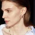 thumbnail image 4 of Lancharmed Silver Plated Stud Earrings for Womens,Twisted Twisted Zircon Earring Friend Gifts for Women, 4 of 7