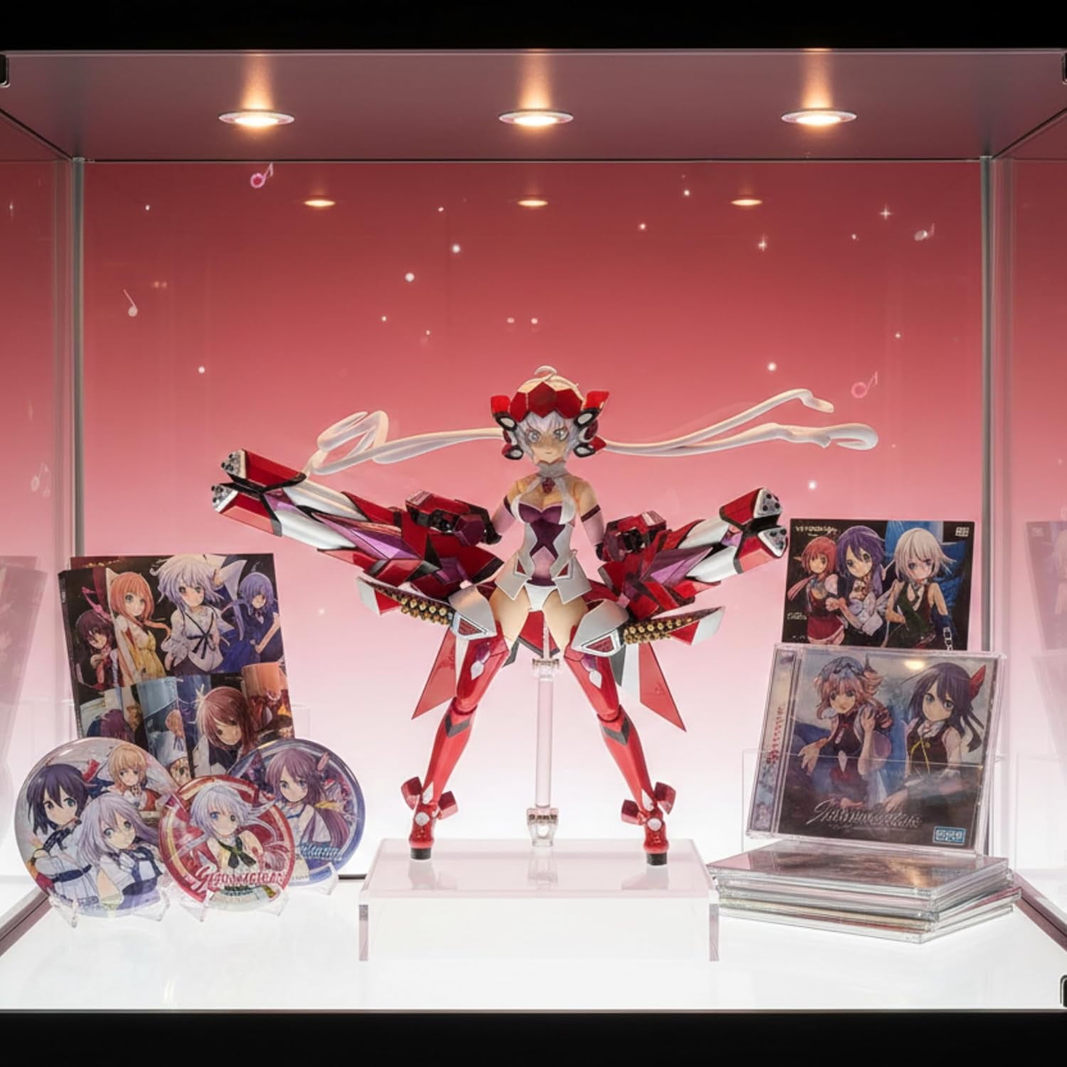 AURUS ACT Mode Chris Yukine Action Figure, 8.4" Anime Collectible with Interchangeable Face Plates