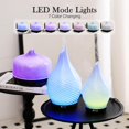 thumbnail image 2 of Porseme 500ml Glass Essential Oil Diffuser Aromatherapy Ultrasonic Cool Mist Humidifier 15-21 Running Hours Waterless Auto-Off Air Diffusers for Sleeping Yoga Office Working Spa and Rest (Pure Purple), 2 of 6