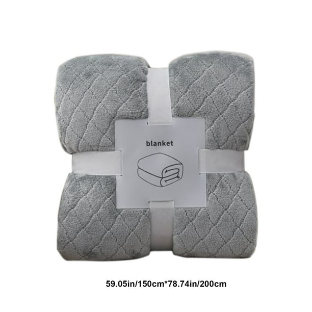 Manta de franela suave para sofá, manta acogedora para adultos, manta ligera y lavable para sofá cama, manta de fieltro cálida para todas las estaciones.