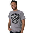 thumbnail image 4 of Busy Being Salty Pretzel Food Pun Men's Graphic T Shirt Tees Brisco Brands S, 4 of 4