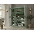 thumbnail image 3 of 100% Solid Wood 48.5" Pantry China Cabinet with Frosted Glass Doors and Adjustable Shelves, 3 of 6
