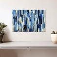 thumbnail image 2 of Elephant Stock Striped Blue Abstract Wall Art - Horizontal Canvas Wall Art - Living Room Wall Decor - Abstract Canvas - Blue And Yellow Decor - 12" x 8", 2 of 8