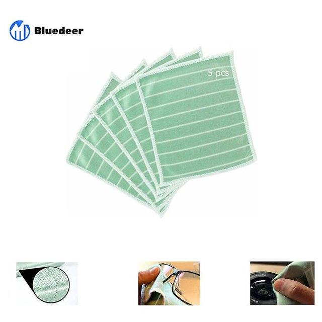 5-Pack Bamboo Glasses Cleaning Cloth Bamboo Microfiber for Glasses Screen Visor Jewelry Watch Effective Glasses Cleaning Screen Microfiber Cloth