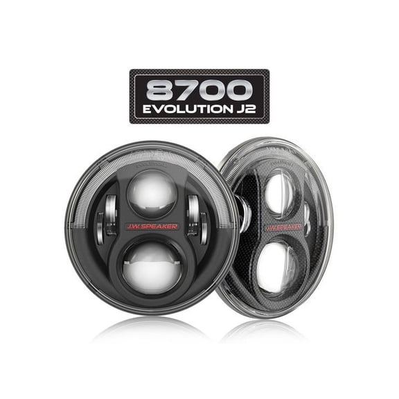 JW Speaker 554563 8700-EVOJ2-12V ECE, BLK, LHT, SET
