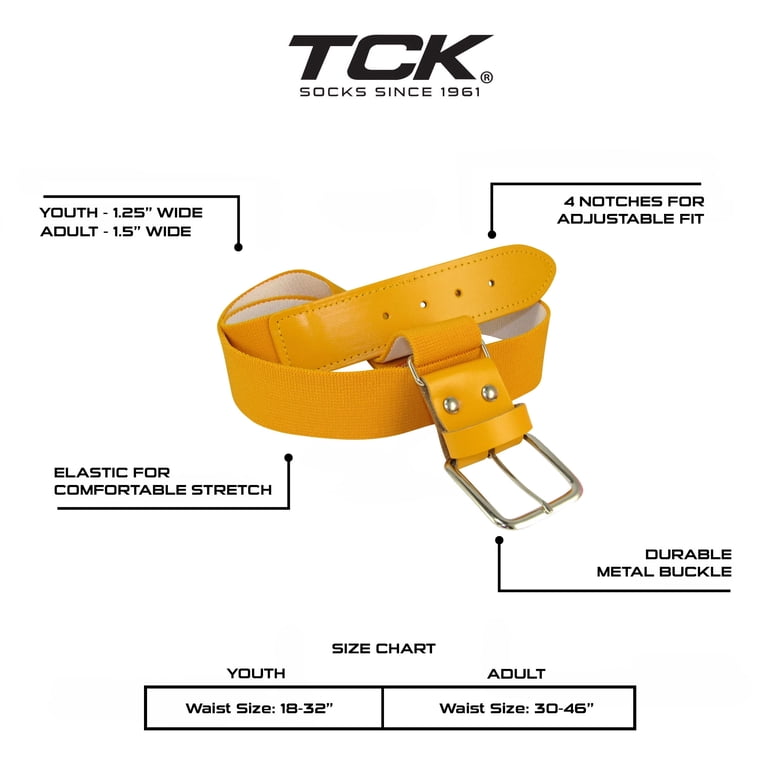 TCK Adult Baseball & Softball Belt – Adjustable Elastic  display picture 3