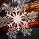 thumbnail image 2 of Ounissouiy Copo de nieve de Navidad Festival de vacaciones de invierno Atmósferas Decoración Garland Colgante Boda Cumpleaños Adorno al aire Type3 NO3, 2 of 6