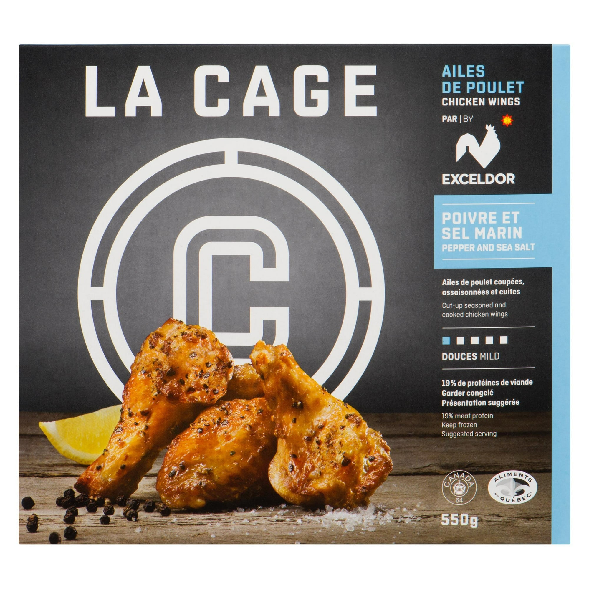 La Cage Pepper & Sea Salt Wings, 550 g