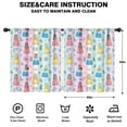 thumbnail image 2 of Blackout Kids Curtains,Rainbow Princess Flower Pattern Childrens Insulated Curtains Set Of 2,Bedroom Essentials,Toddler Room Decor 52"x63", 2 of 5