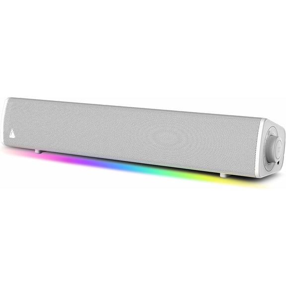 Sound Blaster GS3 Compact RGB Gaming Soundbar, Superwide, White