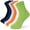 Black/White/Grey/Orange/Green/Blue, variant on Women Quarter Crew Athletic Socks, Arch Support Cushioned, Moisture Wicking Cotton Socks, 6 Pack