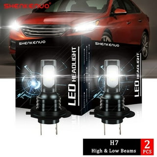 4-Sides H1 LED Car Headlight 120W High Low Beam 6000K White Upgrade  Bulbs+Canbus