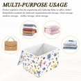 thumbnail image 6 of Yayeee Collapsible Cube Storage Bin with Lid Fabric Closet Decorative Basket with Handles, Tropical Rhythm, 6 of 7