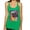 Envy, variant on Funny Neon Pug | Dean Russo Art Animal Lover Tri-Blend Racerback Tank Top, Brown, X-Large