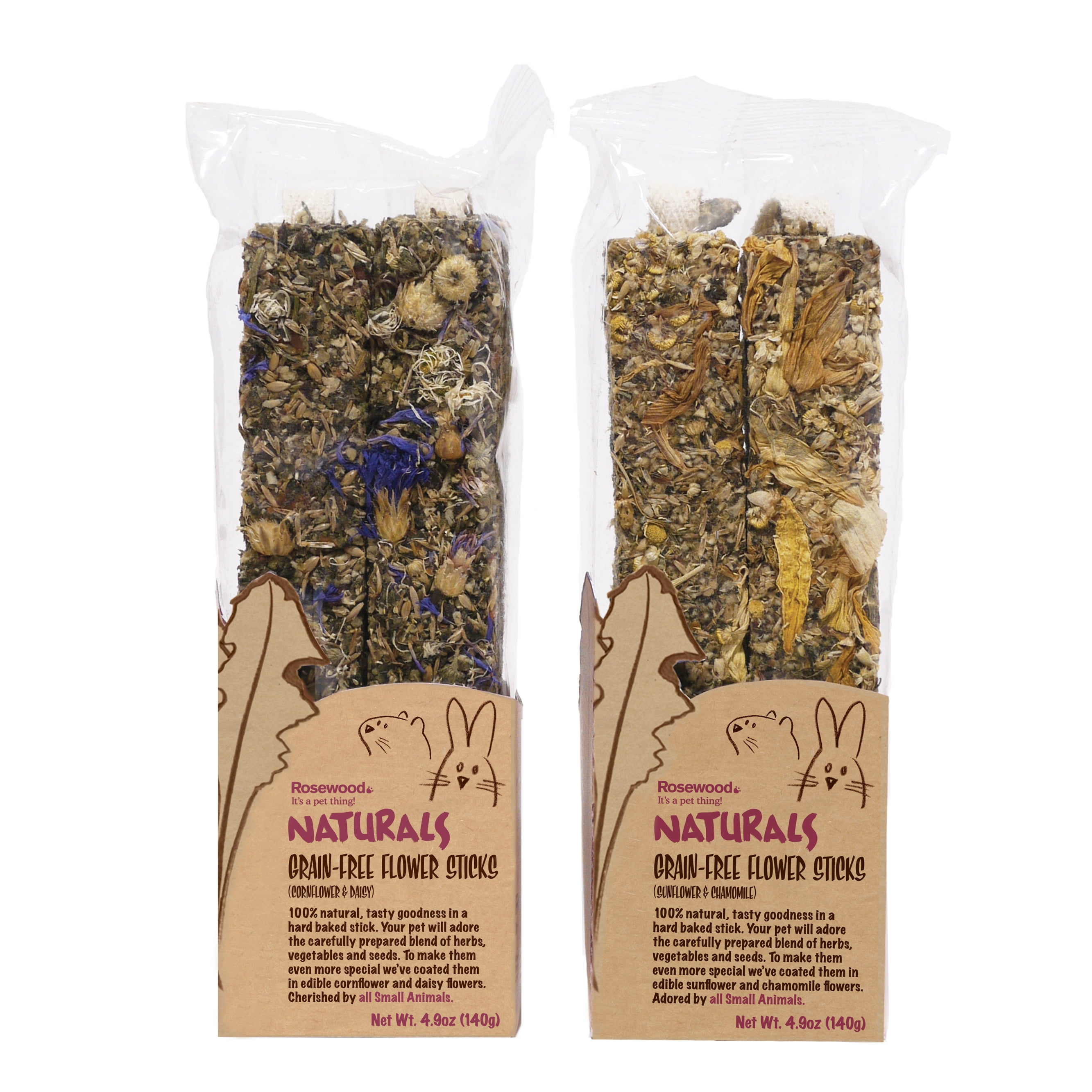 Rosewood Naturals Small Animal Grain-free Flower Sticks (assorted)