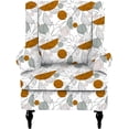 thumbnail image 1 of Wingback Chair Covers Pieces Stretch Printed Wing Back Chair Cover Sofa Slipcover Washable Wingback Armchair Slipcovers Furniture Protector with Elastic Bottom for Wingback Chairs, 1 of 7
