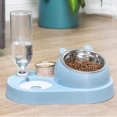 thumbnail image 3 of Comedero para Perros, Dobles de Acero Inoxidable para Cachorros Y Gatos, para Alimentos, Sunnimix dispensador de agua para gatos, 3 of 7