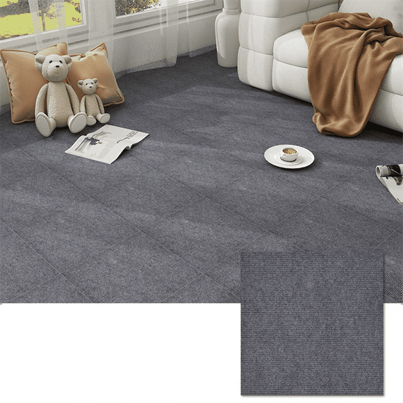 Self-Adhesive Carpet Tiles 30x30cm - Easy Install Floor Mats,B