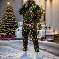 thumbnail image 2 of CONZONE Christmas Men's Sweatsuit 2 Piece Sets Casual Men's Jogging Tracksuit Set Xmas Graphic Print Pullover Hoodie Pants Sweat Suit for Men Cozy Fall Winter Athletic Track Suit Outfits, 2 of 5
