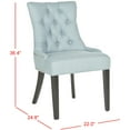 thumbnail image 4 of SAFAVIEH Harlow Glam Tufted Ring Chair with Silver Nailheads, Set of 2, Light Blue, 4 of 7