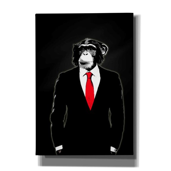 "Domesticated Monkey" by Nicklas Gustafsson, Giclee Canvas Wall Art, 18"x26"
