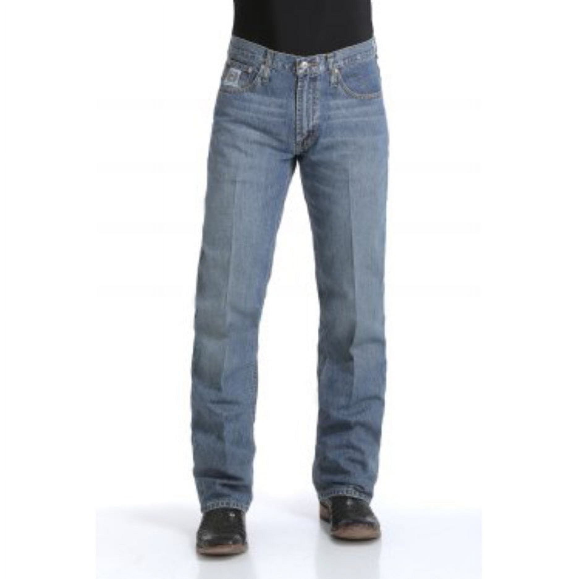 Cinch Men's Jeans White Label Relaxed Fit Medium Stonewash Light Stone 36W x 36L  US - image 3 of 4