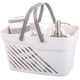 thumbnail image 1 of Laklulu Cestas de almacenamiento organizadoras de plástico con asas, organizador de contenedores de almacenamiento para baño y cocina, champú, gel de baño, artículos esenciales para la ducha,, 1 of 6