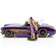 thumbnail image 3 of Coche Jada Toys 1957 Chevy Corvette 1:24 con figura de Batgirl, 3 of 8