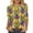 AC-Multicolor, variant on Womens Three Quarter Sleeve T Shirts Carnival Mask Printed Mardi Gras Tee Shirt Novelty Graphic Fashion Tunic Tops Multicolor M