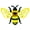 B, variant on Metal Garden Yard Art, Yellow Honey Bee Wall Decoration, 6.7x4.7 Inch 3D Insect Sculpture for Outdoor Fence Patio Living Room Playroom, LLLDMXY