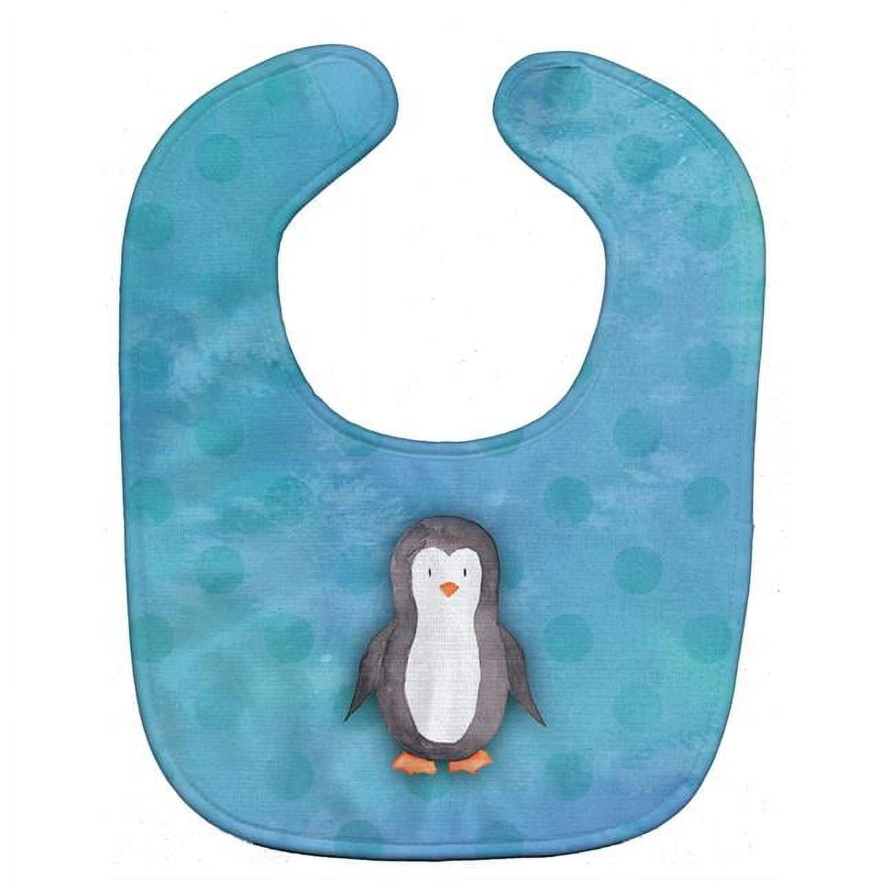 Carolines Treasures BB7376BIB Polkadot Penguin Watercolor Baby Bib