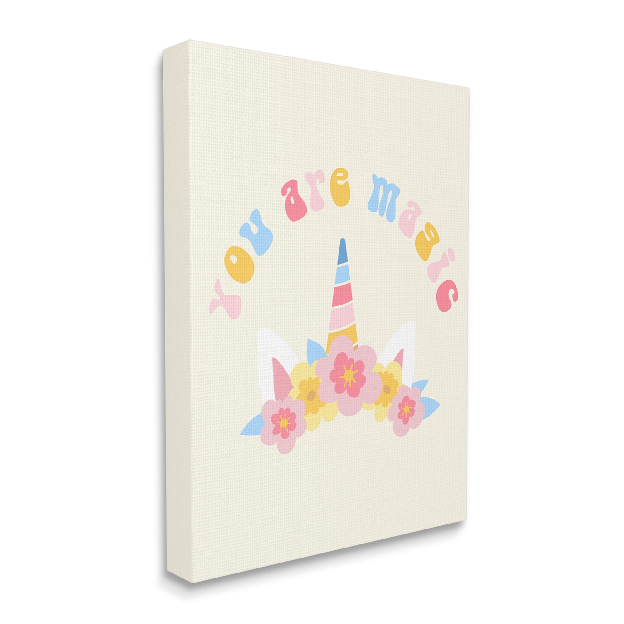 Stupell Industries Fun You Are Magic Phrase Fairy Tales & Fantasy Painting Gallery Wrapped Canvas Art Print Wall Art, 36 x 48