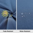 thumbnail image 4 of Buytoshop Outdoor Waterproof Deep Seat Cushions 24 x 24 x 4 Inch, Patio Fade Resistant Replacement Seat Cushions with Handle and Remove Cover, for Outdoor Furniture, Navy Blue, 4 of 5