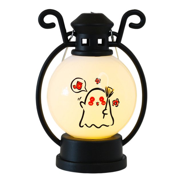Regalo de adorno sin llama de escritorio de Halloween ligero para amigos (B)