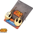 thumbnail image 3 of Stainless Steel Rebel Alliance Gold IP Dangle Hook Earrings, 3 of 4