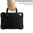 thumbnail image 6 of Dteck Case for iPad 11-inch (A16) 2025/iPad 10th Generation 10.9 inch 2022,Heavy Duty 3-Layer Protection Case Shockproof Hand Grip 360 Rotating Kickstand Hard Cover with Shoulder Strap,Black, 6 of 8