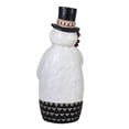 thumbnail image 2 of Ganz Folkart Snowman Figurine - One Snowman Figurine 10.5 Inch, Polyresin - Top Hat Berries Holly Mx190106 Snow, 2 of 3