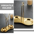 thumbnail image 6 of OUNONA Cooking Spoon Rest Kitchen Utensil Rack Spoon Rest For Stove Top Ladle Holder Vertical Spoon Rest Gold Stainless Steel Spoon Rest, 6 of 7