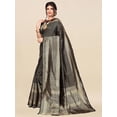 thumbnail image 6 of Black & Gold-Toned Woven Design Zari Banarasi Saree - 19047576, 6 of 6