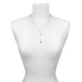 thumbnail image 3 of Delight Jewelry Silvertone Small White Cupcake with Crystal Sprinkles Silver tone Elegant Infinity Lariat Necklace, 3 of 4