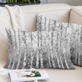 thumbnail image 2 of Grey Forest Pillow Covers 12"x20", Modern Oil Painting Art Soft Brushed Microfiber Breathable Throw Pillow Covers, Decorative Pillowcase with Zipper for Couch Sofa Bedroom Living Room, 2 of 9