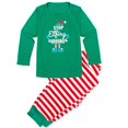 thumbnail image 4 of Baqcunre Family Christmas Pajamas Matching Sets,Men's Loose Long Sleeved Pants With Round Neck And Hem Christmas Print Stripe Pajama Dad Style Lounge Set,Pajamas For Men Christmas Pajamas Green 3XL, 4 of 5